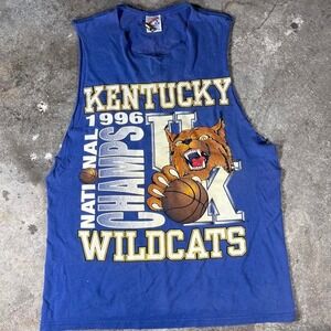 Jerzees Kentucky Wildcats 1996 National Championship‎ Basketball Tank Top Mens M